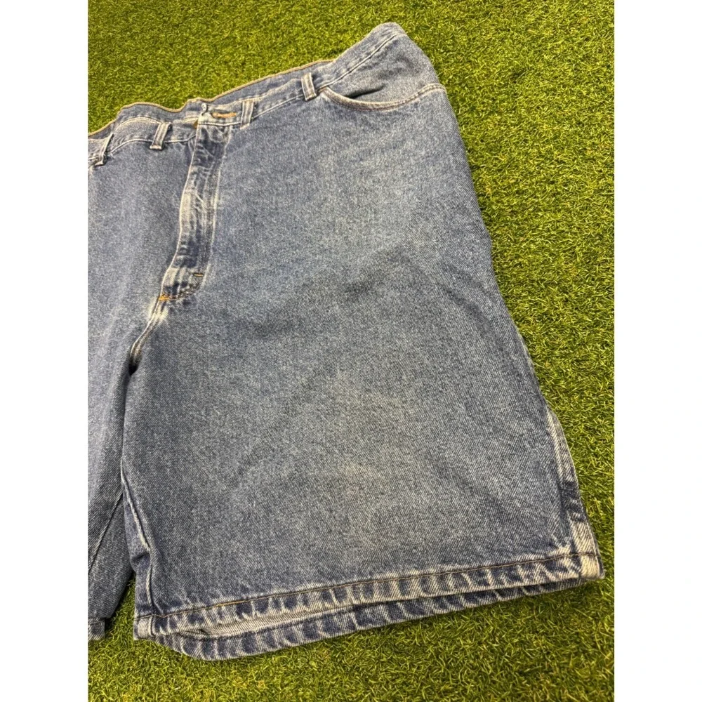 Y2K Wrangler Authentic Baggy Jeans Shorts Blue Denim Mens‎ Size 44 606W1DH